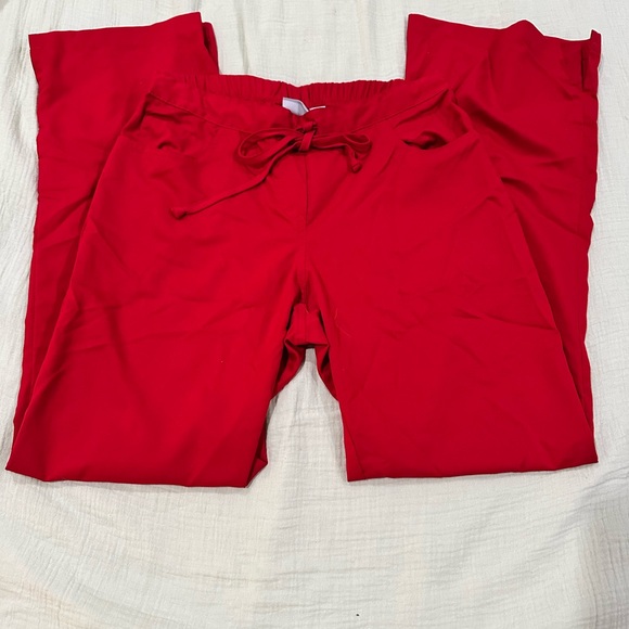 Grey's Anatomy Vibrant Red Scrub Top - Picture 8 of 10